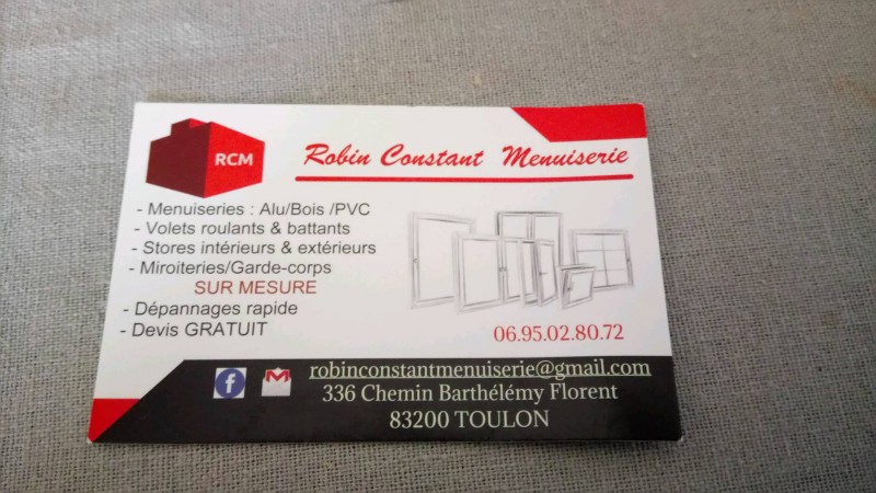 Où trouver un artisan spécialisé dans le remplacement des volets roulants car mon volet roulant ne fonctionne plus Toulon 83000 Société Robin Constant menuiserie