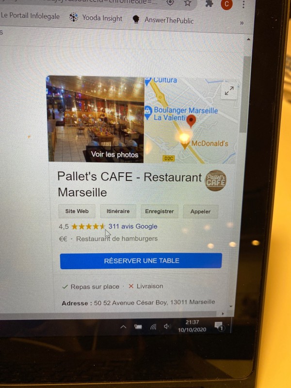Recherche le meilleur restaurant de hamburgers à Marseille la Valentine