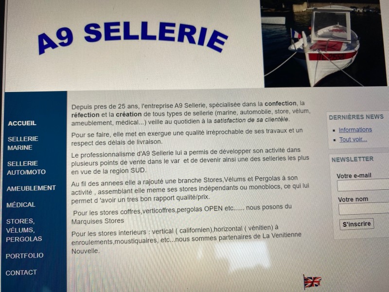 Où trouver une entreprise spécialiste en sellerie marine pour rénover mon bateau Saint Mandrier  A9 sellerie