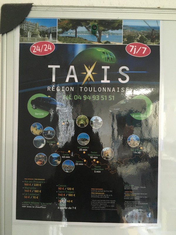 Où trouver un taxi à proximité de Toulon la journée à 10h  Toulon 83000 Taxi région toulonnaise