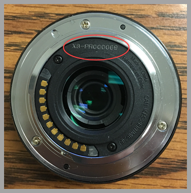 numéro de série d'un objectif Panasonic Lumix Leica