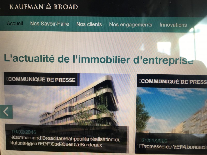 Vous souhaitez faire appel à un grand groupe pour mettre en place un projet immobilier de locaux professionnels  Toulon 83000 Kaufman and broad