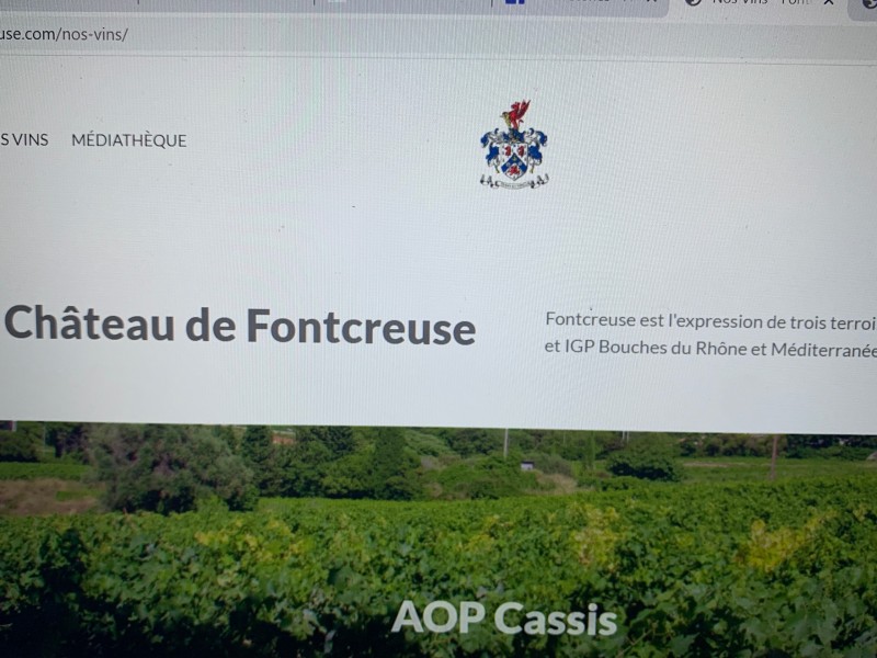  Domaine viticole pour vente de  vins rouge bio IGP bouches du Rhône et Méditerranée à cassis 