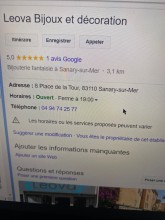 Trouver une bijouterie pour offrir un joli bijou fantaisie pour Noël Sanary sur mer  Leova bijoux et deciration