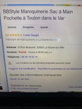 Trouver une boutique pour offrir une pochette de soirée pour Noël  La SEYNE sur mer BBStyle maroquinerie 