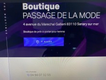 Trouver une boutique de prêt à porter pour faire un cadeau à ma femme pour Noël Sanary sur mer Passage de la mode
